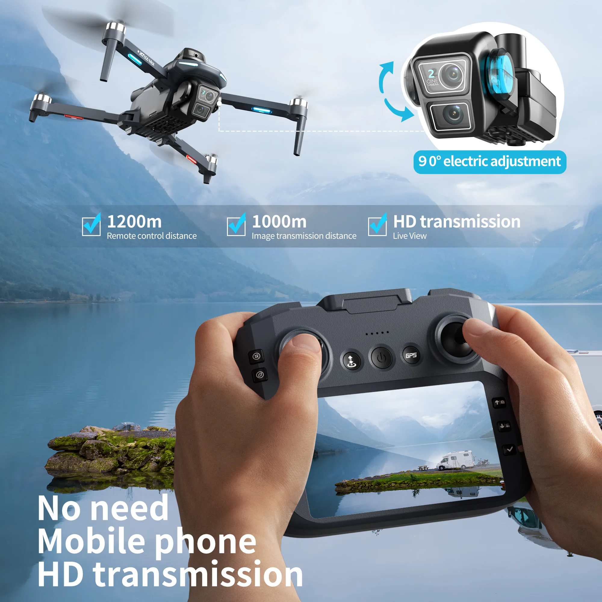 Original XT606 Drone Professio - огляд і ціна Drone Multispectral