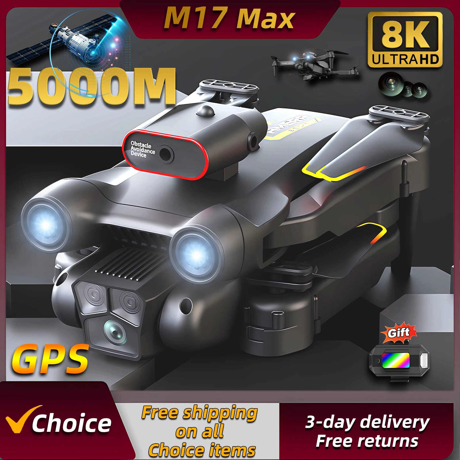 New M17 Max Drone 8K Professin - огляд і ціна Drone Multispectral
